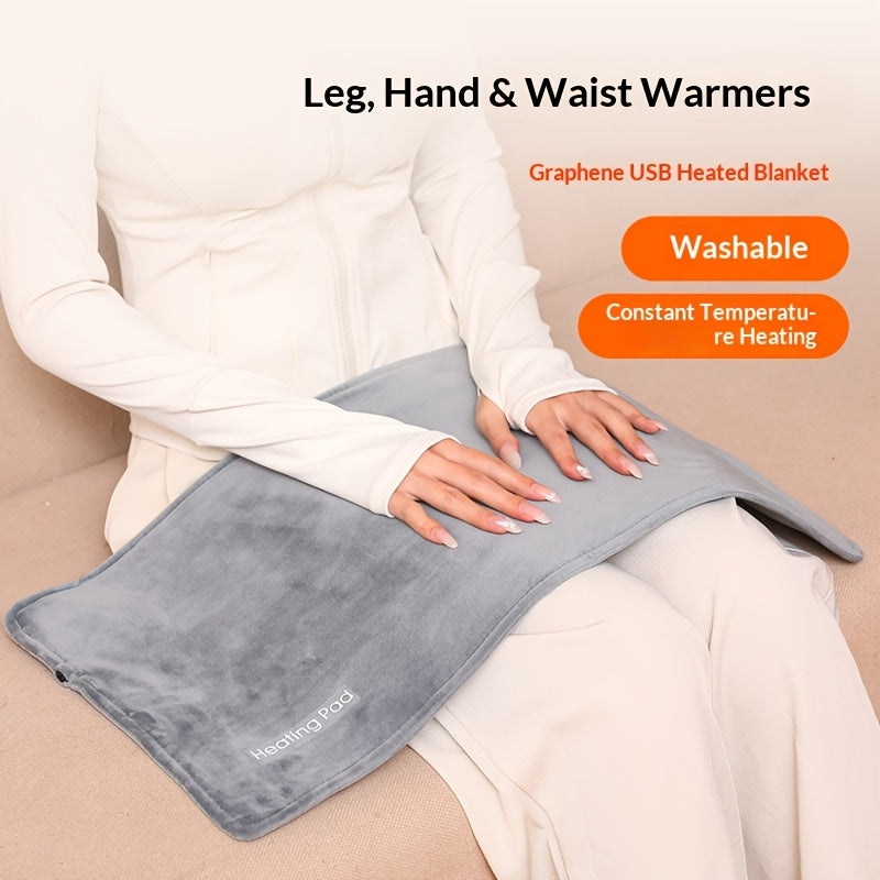 Single-User Graphene Electric Heating Blanket with USB- Constant Temperature & Thermoregulation Suitable for Home